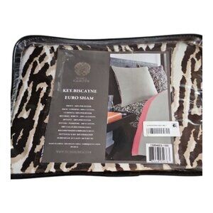NIP Vince Camuto Key Biscayne Euro Shams 26" x 26" Animal Print